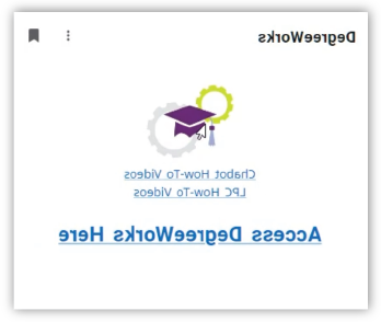 DegreeWorks MyPortal Card